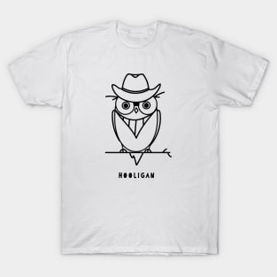 Funny Hooligan Owl T-Shirt